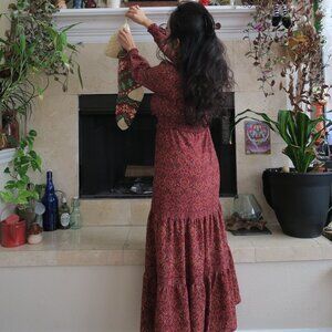 Max Studio Vintage style Maroon Dress